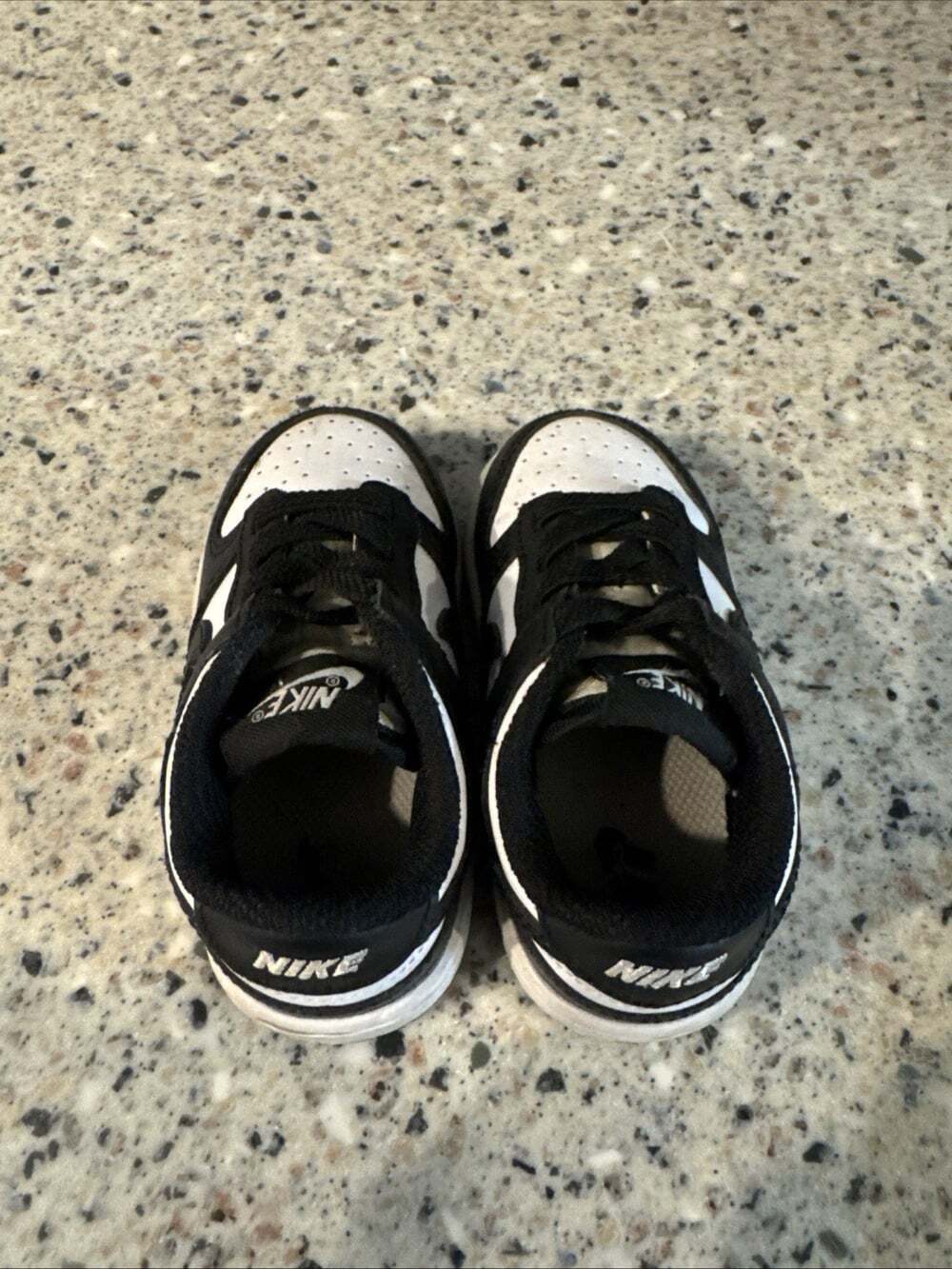 Nike Baby Toddler Black/White Dunk Low Sneaker Shoes, CW1589-100 (TD) Size 5C - Picture 7 of 7